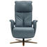 RELAXSESSEL in Leder Blau - Chromfarben/Blau, Design, Leder/Metall (77/108/87cm) - Valdera RELAXSESSEL in Leder Blau - Chromfarben/Blau, Design, Leder/Metall (77/108/87cm) - Valdera