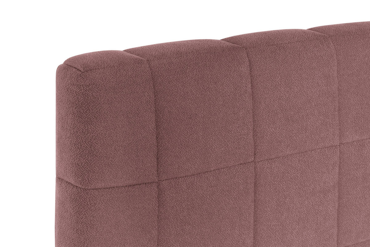 BOXSPRINGBETT 140/200 cm,  in Koralle  - Koralle/Schwarz, Design, Kunststoff/Textil (140/200cm) - Welnova