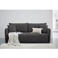 SCHLAFSOFA  mit Stoffauswahl, Liegefunktion, Rücken echt Webstoff Schwarz  - Schwarz, KONVENTIONELL, Kunststoff/Textil (224/90/107cm) - Carryhome