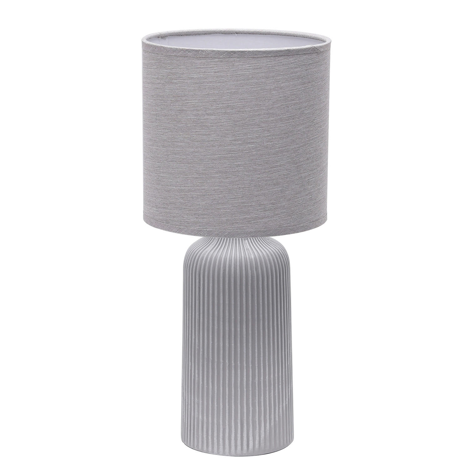 XXXLutz Tischleuchte Grau 45 cm