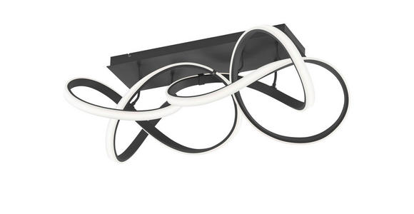 LED-DECKENLEUCHTE - Schwarz, Design, Kunststoff/Metall (95/32/60cm) - Ambiente