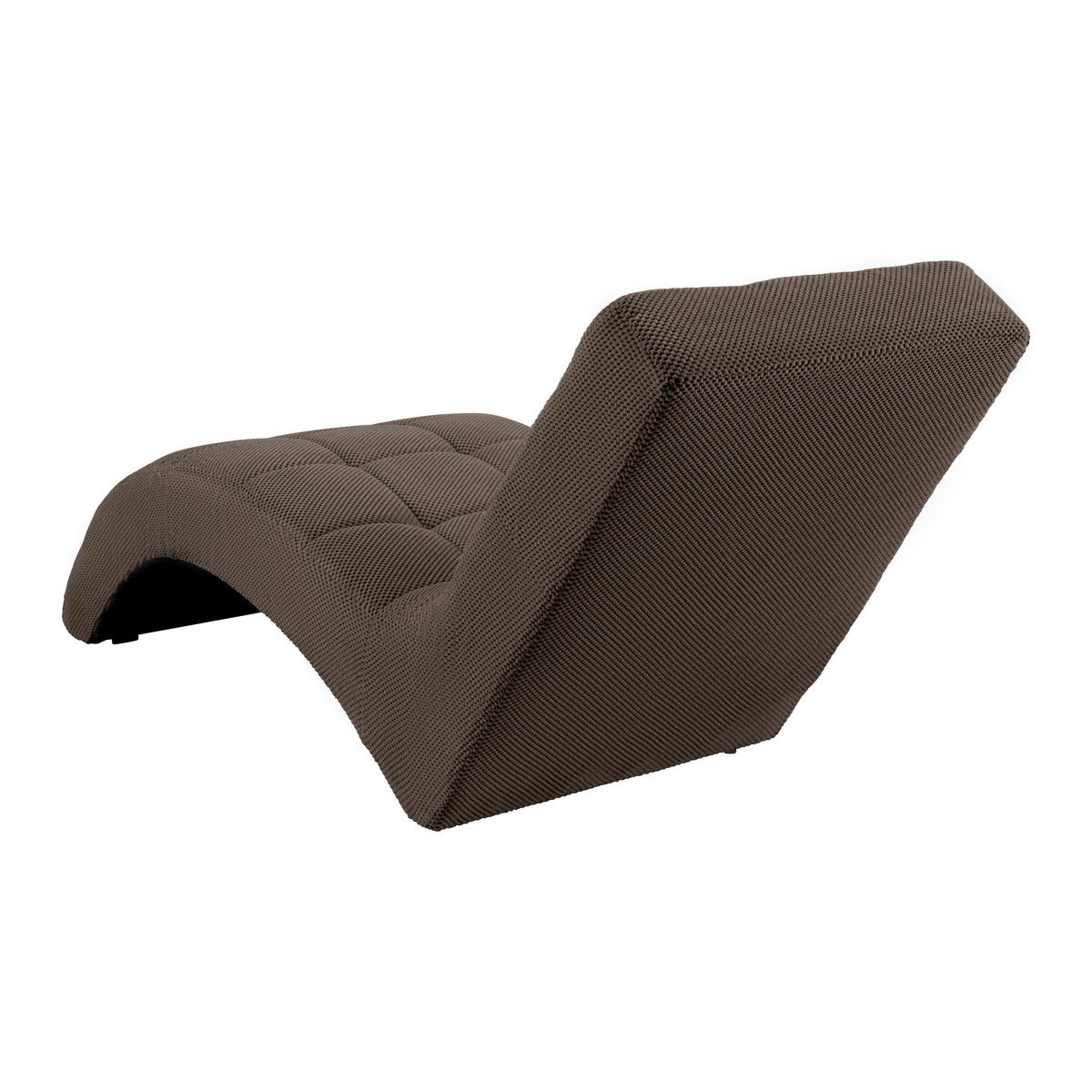 LIGGFÅTÖLJ i vävt tyg brun  - brun/svart, Modern, textil/plast (68/80/167cm) - MID.YOU