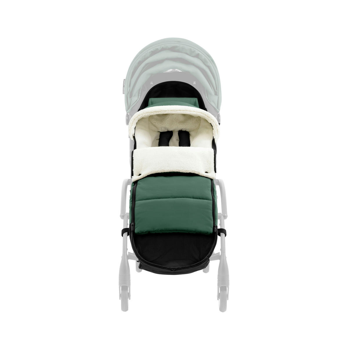BUGGY-FUSSSACK  - Waldgrün, Basics, Textil (89/18,5/5cm) - Stokke