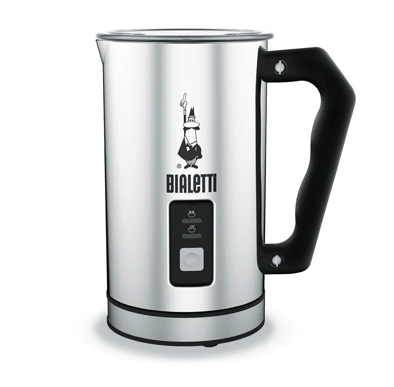 MILCHSCHÄUMER  - Silberfarben, Basics, Kunststoff/Metall (16/11/18.7cm) - Bialetti