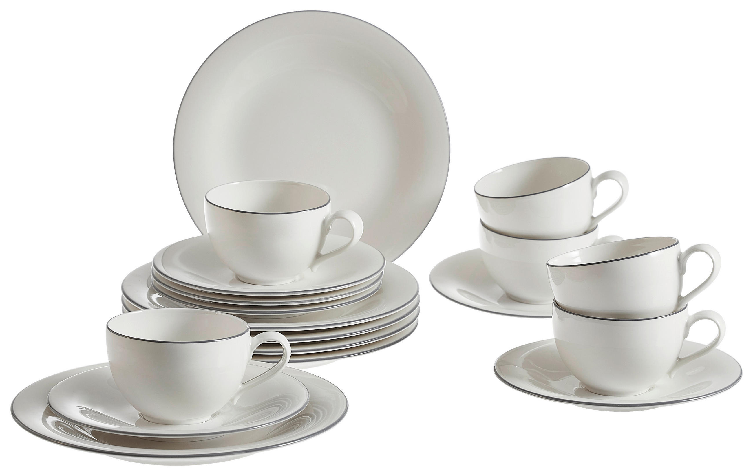 SET ZA KAFU    - siva/bela, Konvencionalno, keramika - Villeroy & Boch