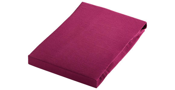 SPANNLEINTUCH 150/200 cm Jersey  - Beere, Basics, Textil (150/200cm) - Novel