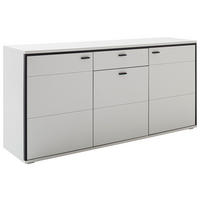 SIDEBOARD  in 183/89/44 cm  - Schwarz/Weiß, Design, Holzwerkstoff/Metall (183/89/44cm) - Stylife