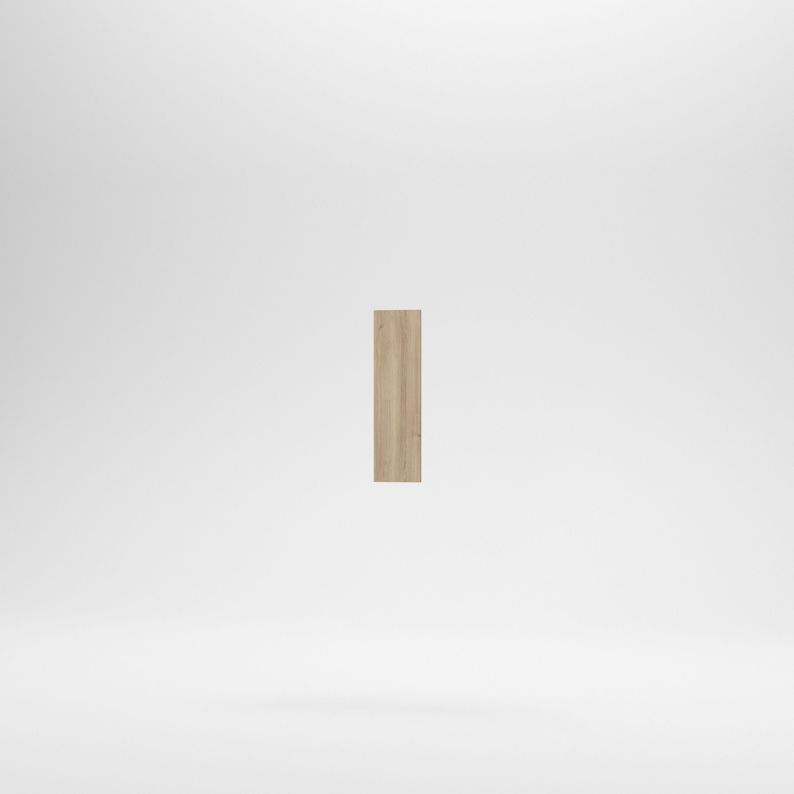 Hézagkitöltő léc alsó elemhez - tölgyfa színű, Basics, fa/fém (73/21/2cm) - Carryhome