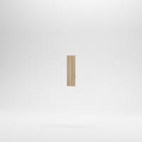 Hézagkitöltő léc alsó elemhez - tölgyfa színű, Basics, fa/fém (73/21/2cm) - Carryhome