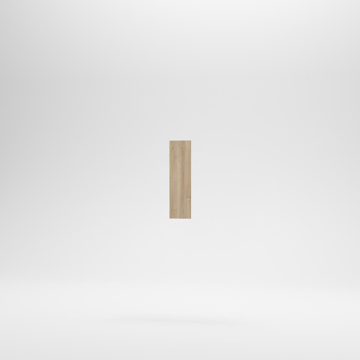 Hézagkitöltő léc alsó elemhez - tölgyfa színű, Basics, fa/fém (73/21/2cm) - Carryhome