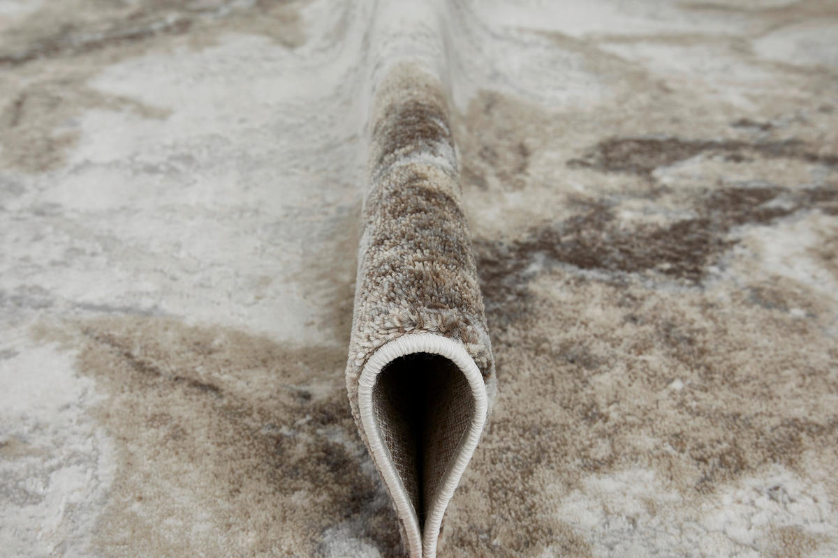 WEBTEPPICH 120/170 cm Mora Marmor Creme  - Creme, KONVENTIONELL, Kunststoff/Textil (120/170cm) - Novel
