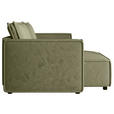 ECKSOFA Olivgrün Webstoff Zierkissen, Rückenkissen, Rücken echt  - Schwarz/Olivgrün, MODERN, Kunststoff/Textil (153/250cm) - Xora