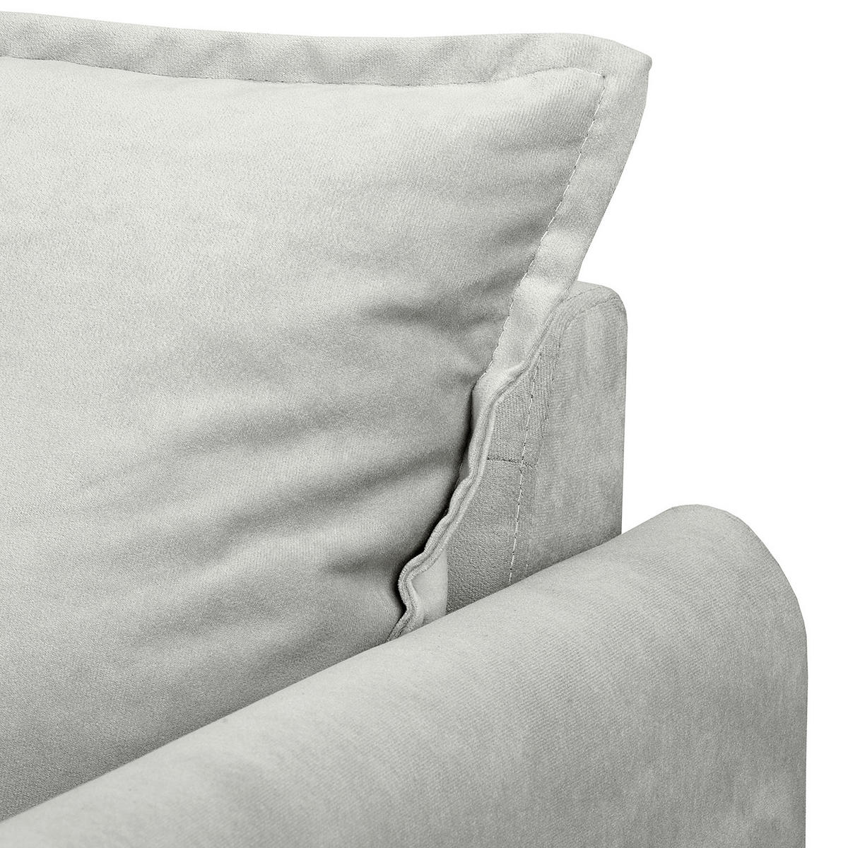 SESSEL in Samt Grau  - Schwarz/Grau, Design, Holz/Textil (74/86/100cm) - P & B