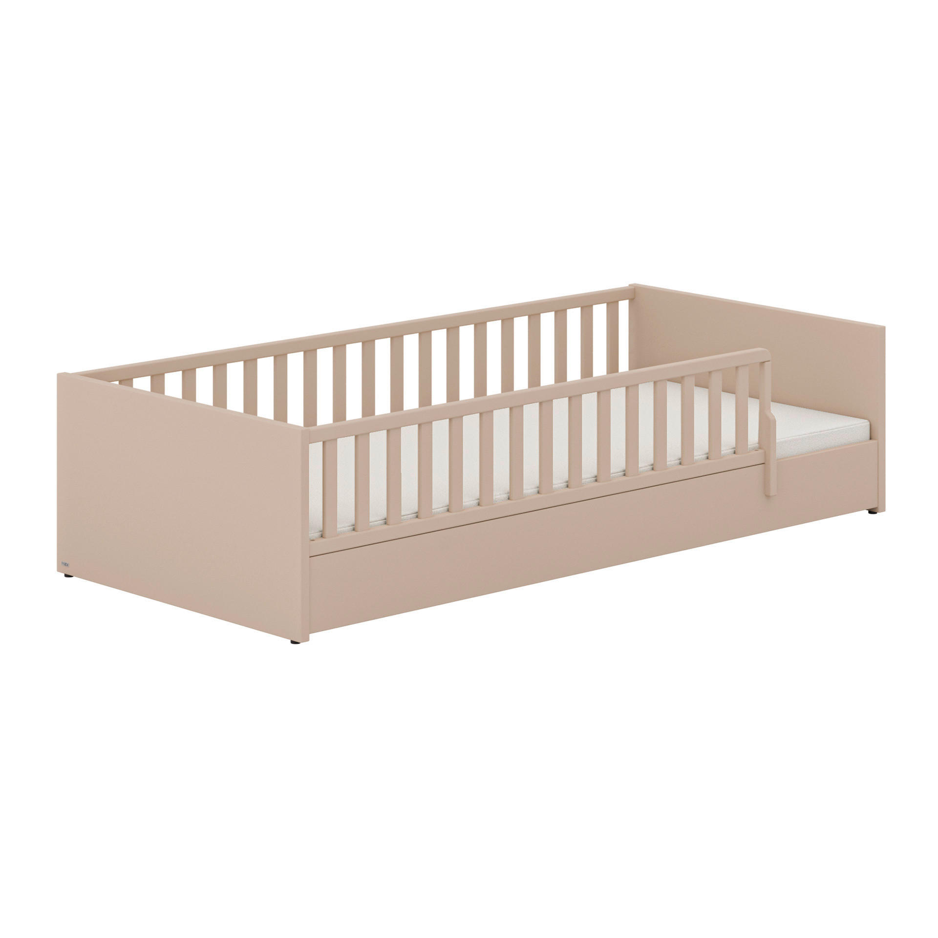 BODENBETT Little Flo Beige  - Beige/Schwarz, KONVENTIONELL (90/200cm) - Paidi
