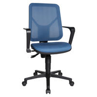 DREHSTUHL Flachgewebe, Netz Petrol  - Petrol/Schwarz, MODERN, Kunststoff/Textil (46/97-109/46cm) - Topstar