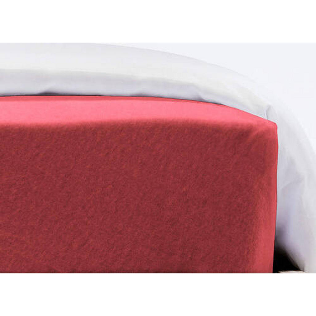 Thumbnail - Fleuresse Spannbetttuch Flausch Jersey, Bordeaux, Textil, 180x200 cm, Oeko-Tex® Standard 100, bügelleicht, Schlaftextili...