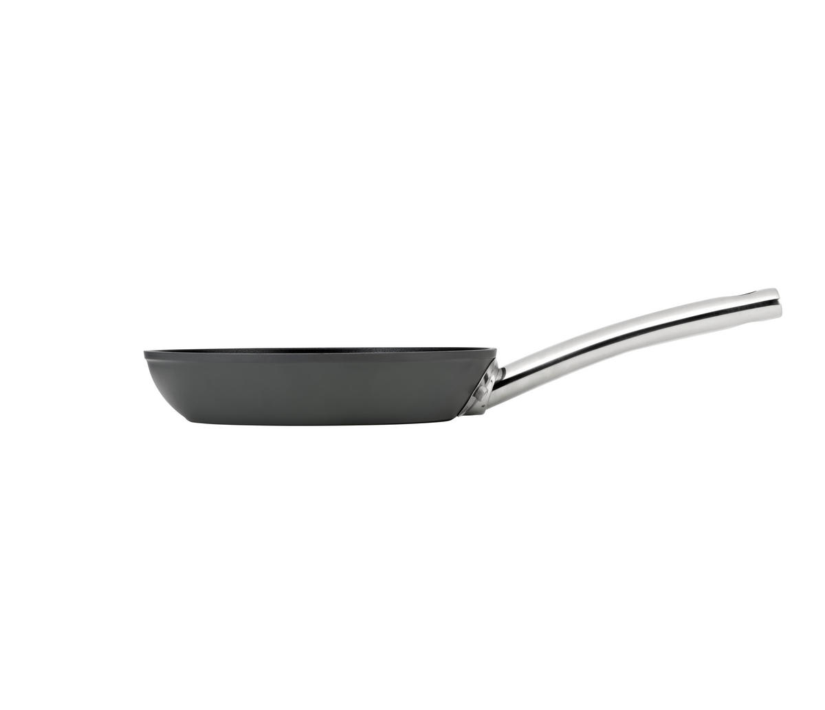 BRATPFANNE 20 cm  - Silberfarben/Schwarz, Basics, Metall (20cm) - Stanley Rogers