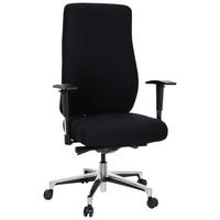 DREHSTUHL Flachgewebe Schwarz  - Silberfarben/Schwarz, Basics, Kunststoff/Textil (69/122/65cm) - MID.YOU