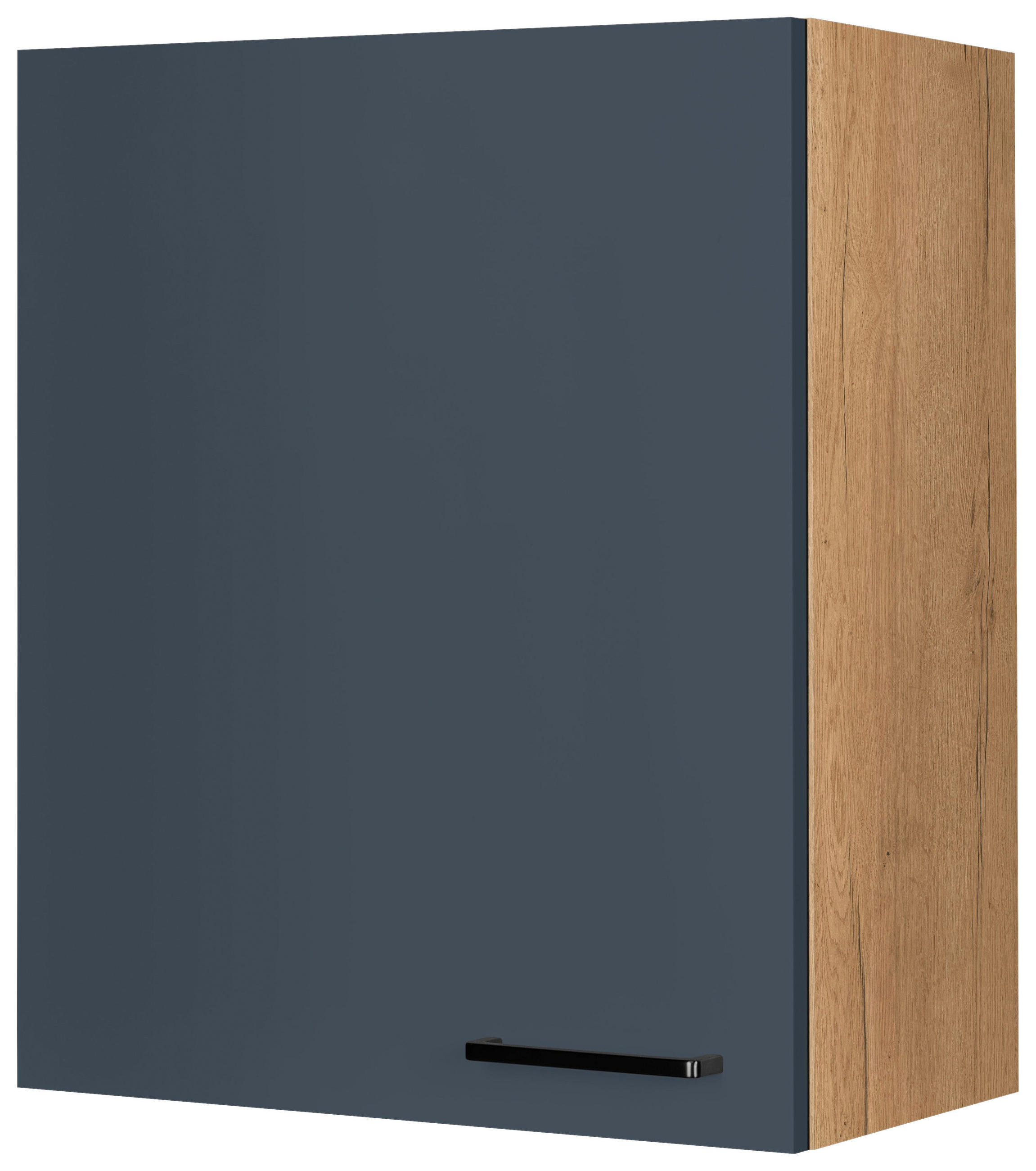 Nobilia Küchenoberschrank Easytouch Blau, Eiche 60x72x35 cm