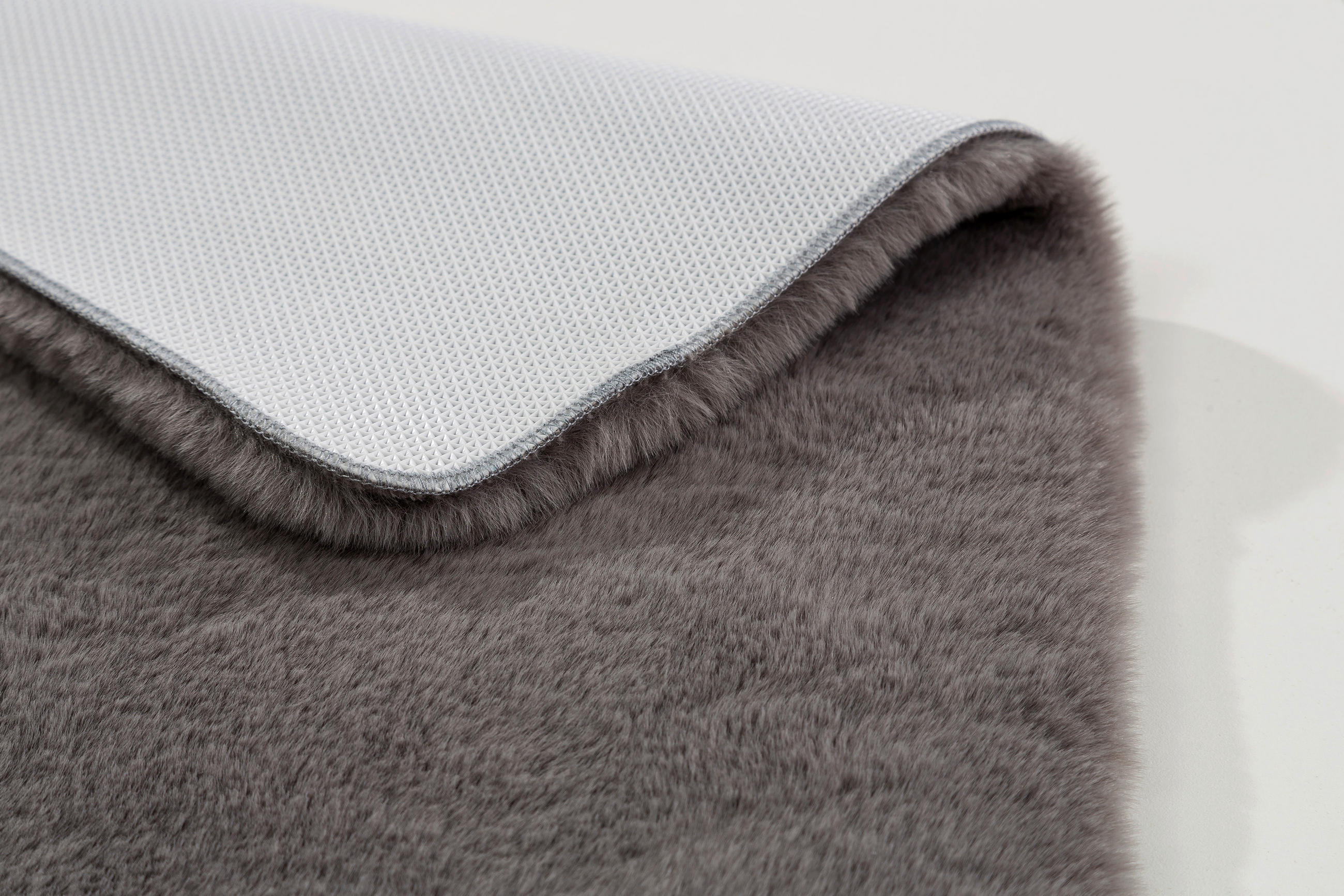 Thumbnail - Schöner Wohnen Badteppich Bali, Grau, Textil, rechteckig, 60x90 cm, für Fußbodenheizung geeignet, rutschfest, Badtextili...