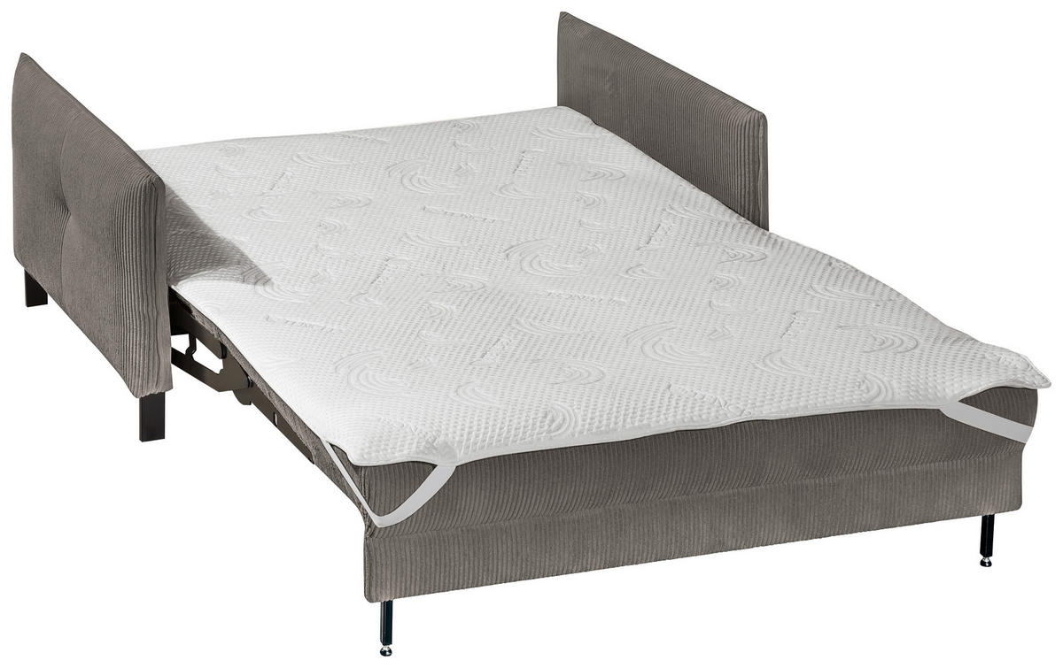 SOFA LEŽAJ kapućino  - crna/kapućino, Dizajnerski, tekstil/metal (170/88/110cm) - Novel