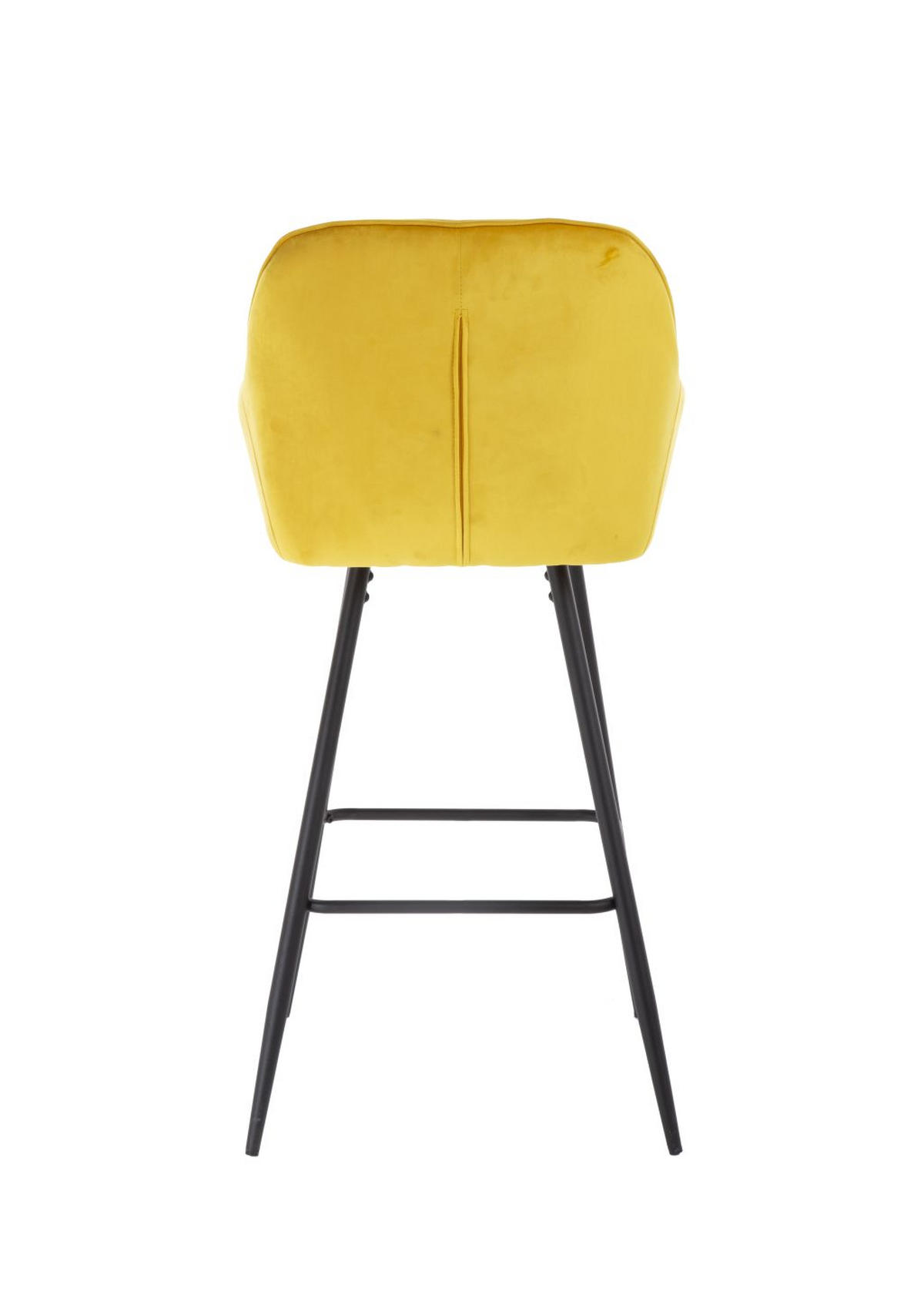BAROVÁ ŽIDLE, curry žlutá - černá/curry žlutá, Design, kov/textil (55/107/53cm) - Carryhome