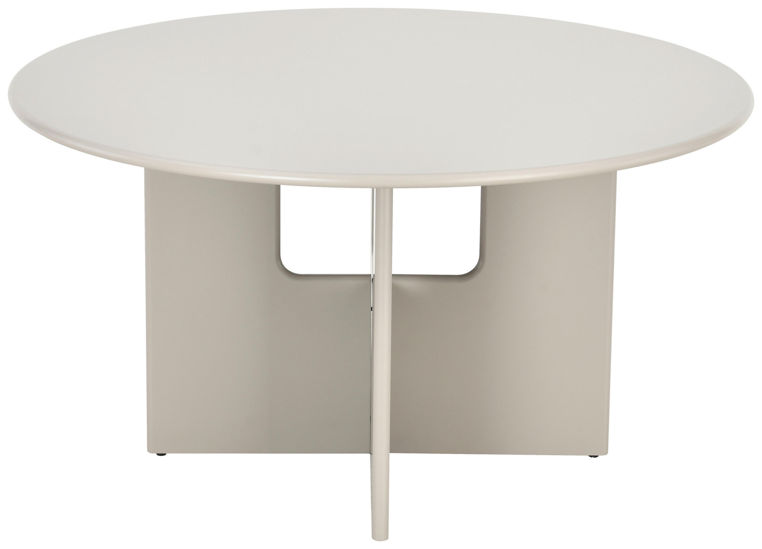 ESSTISCH 140/140/75 cm Nachbildung  Holzwerkstoff rund Greige  - Greige, MODERN, Holzwerkstoff (140/140/75cm) - Livetastic