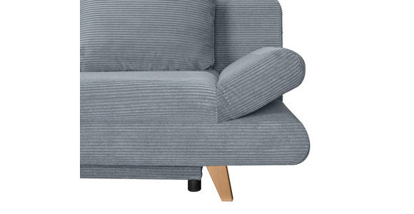 SCHLAFSOFA mit Schlafen auf Sitzhöhe, haustierfreundlicher Bezug Cord Dunkelgrau - Dunkelgrau/Buchefarben, KONVENTIONELL, Holz/Textil (200/75/85cm) - Carryhome