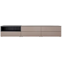 LOWBOARD  in 300/52/45 cm  - Mooreichefarben/Grau, Design, Holzwerkstoff (300/52/45cm) - Moderano