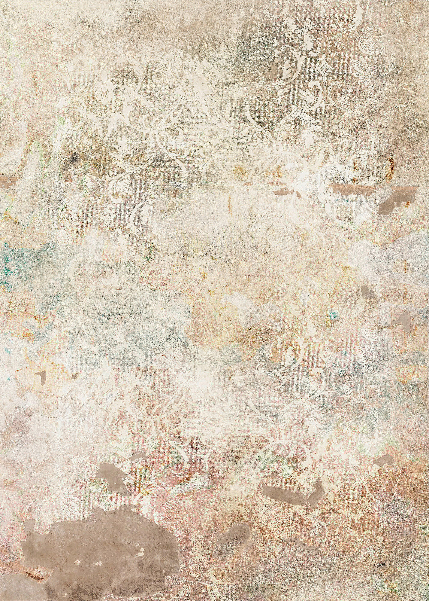 FOTOTAPET 200/280 cm  - vit/brun, Trend (200/280cm)