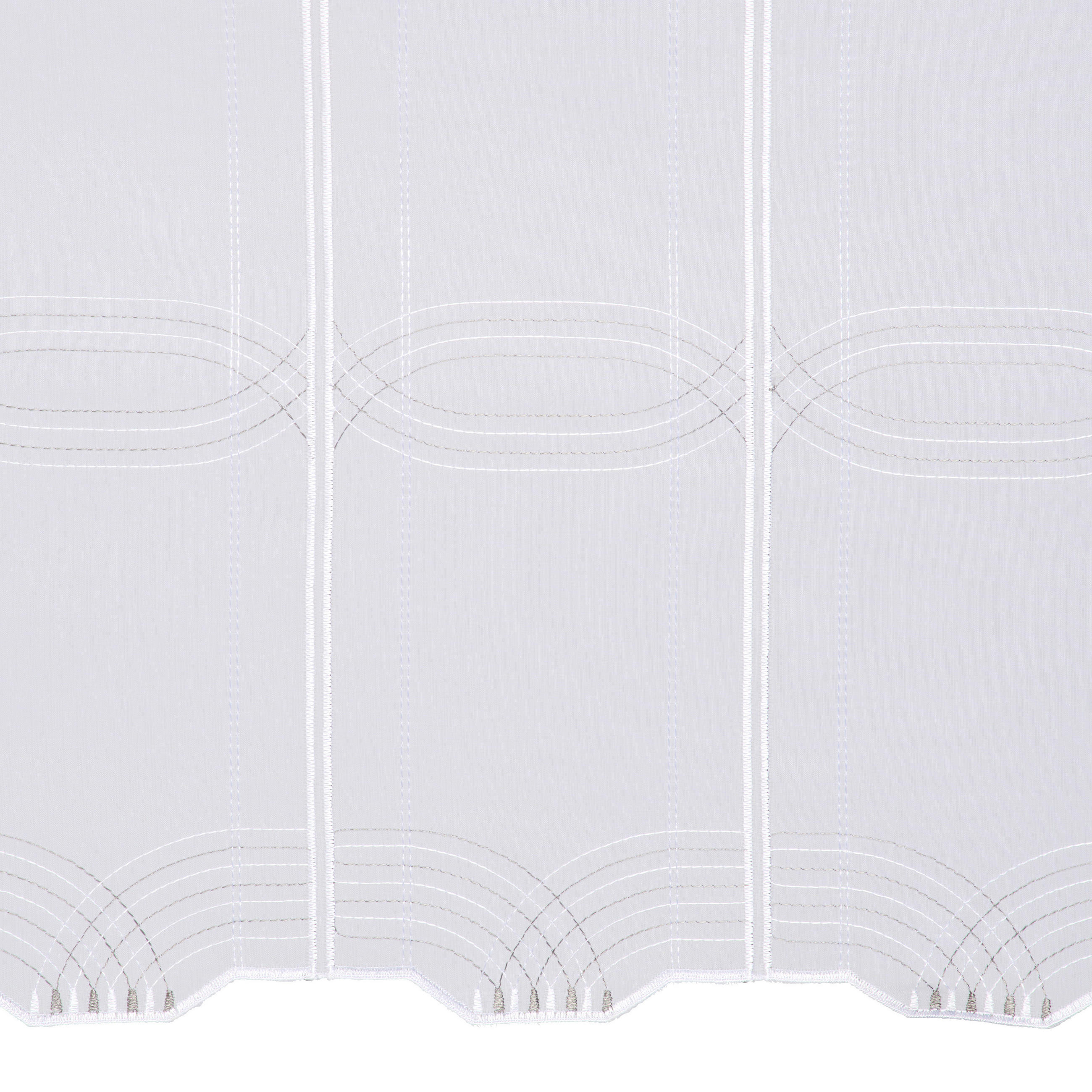 ZÁCLONA KRÁTKÁ, poloprůhledné, 45 cm cm - světle šedá, Konvenční, plast (45 cmcm) - Esposa