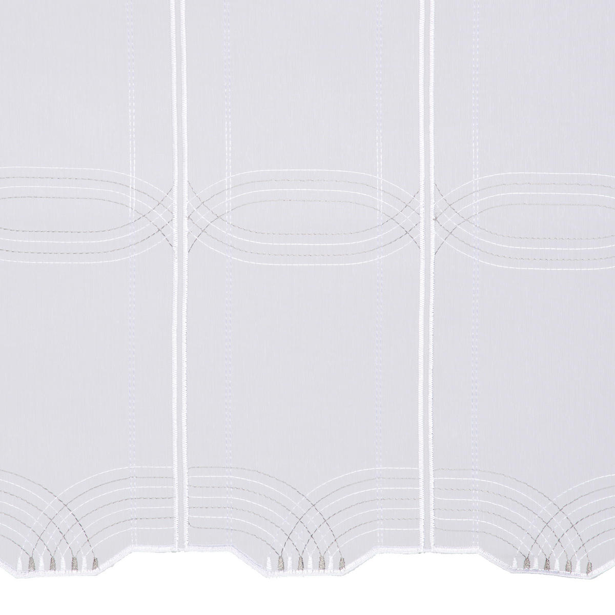 ZÁCLONA KRÁTKÁ, poloprůhledné, 45 cm cm - světle šedá, Konvenční, plast (45 cmcm) - Esposa