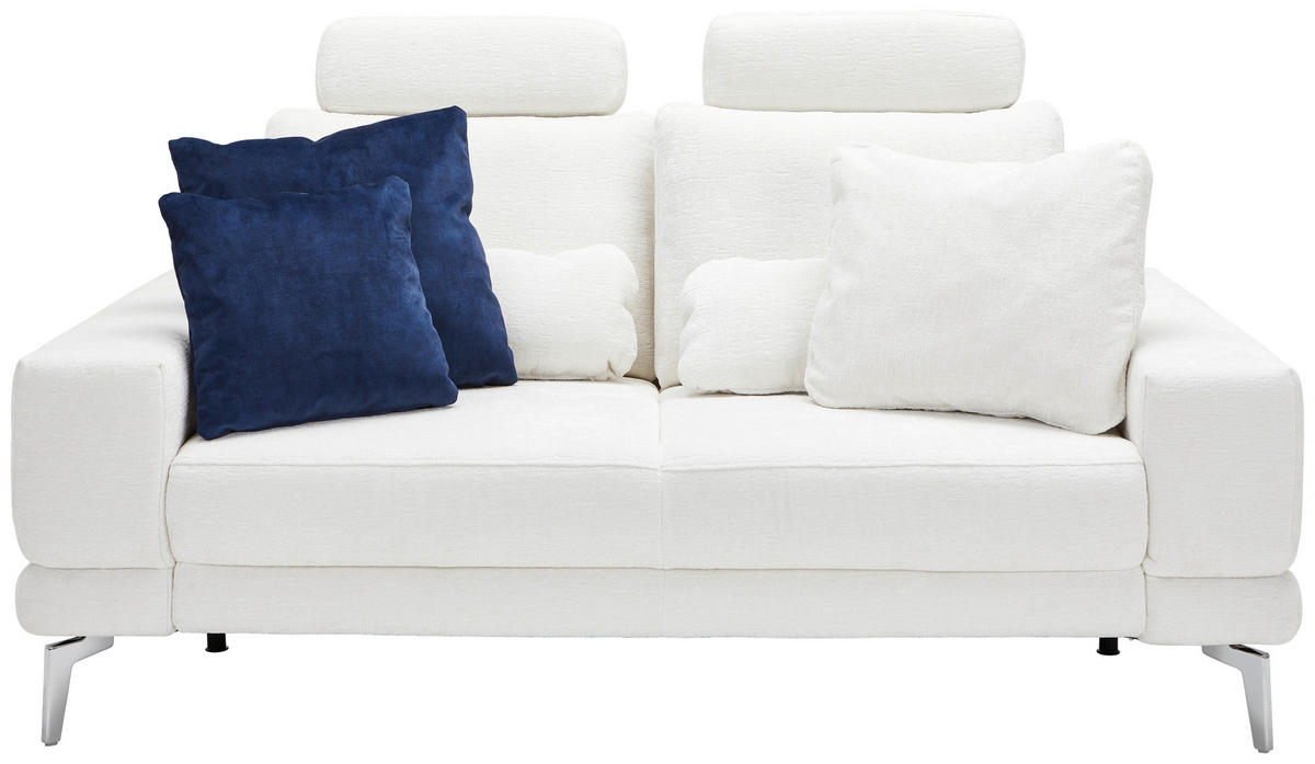 2,5-SITZER Chenille Naturfarben  - Naturfarben, KONVENTIONELL, Textil/Metall (180/83/106cm) - SetOne by Musterring