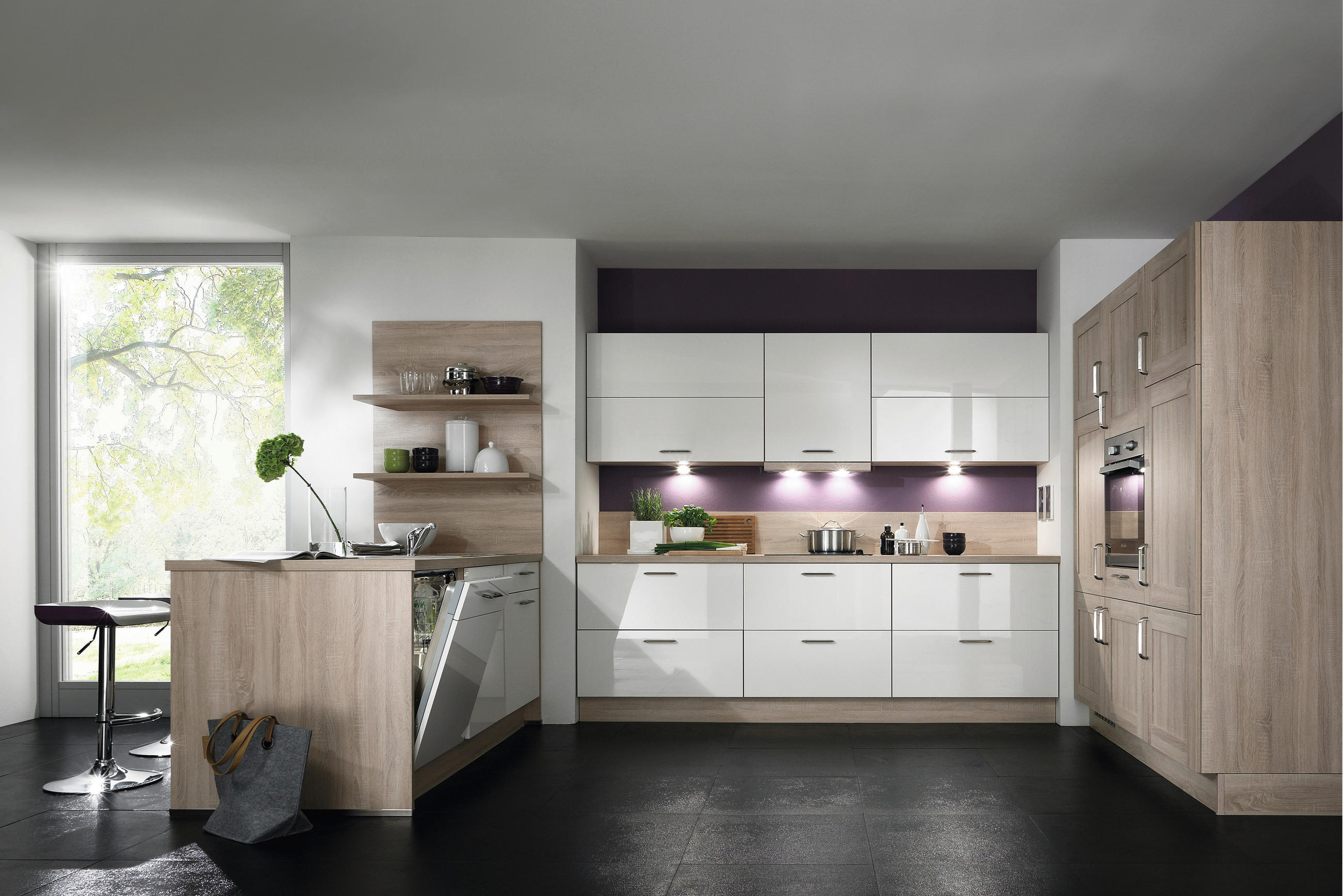 EINBAUKÜCHE   - Design, Holzwerkstoff - Celina