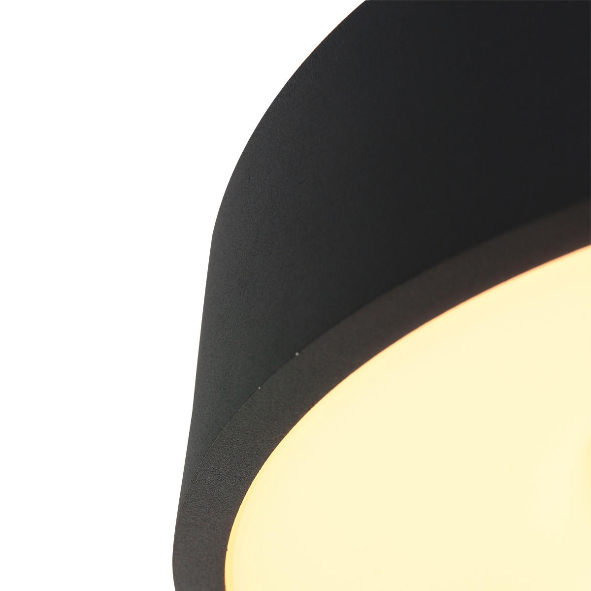 LED-DECKENLEUCHTE Ringlede 30/9 cm   - Schwarz, Basics, Kunststoff/Metall (30/9cm)