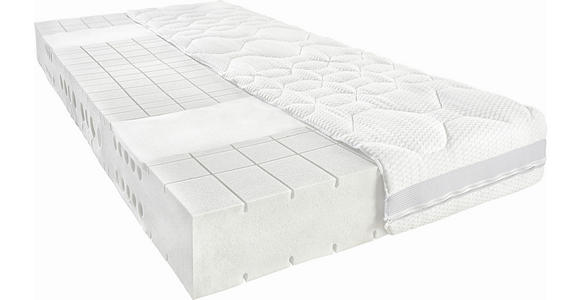 KALTSCHAUMMATRATZE 140/200 cm Höhe ca. 20 cm  - Weiß, Basics, Textil (140/200cm) - Novel