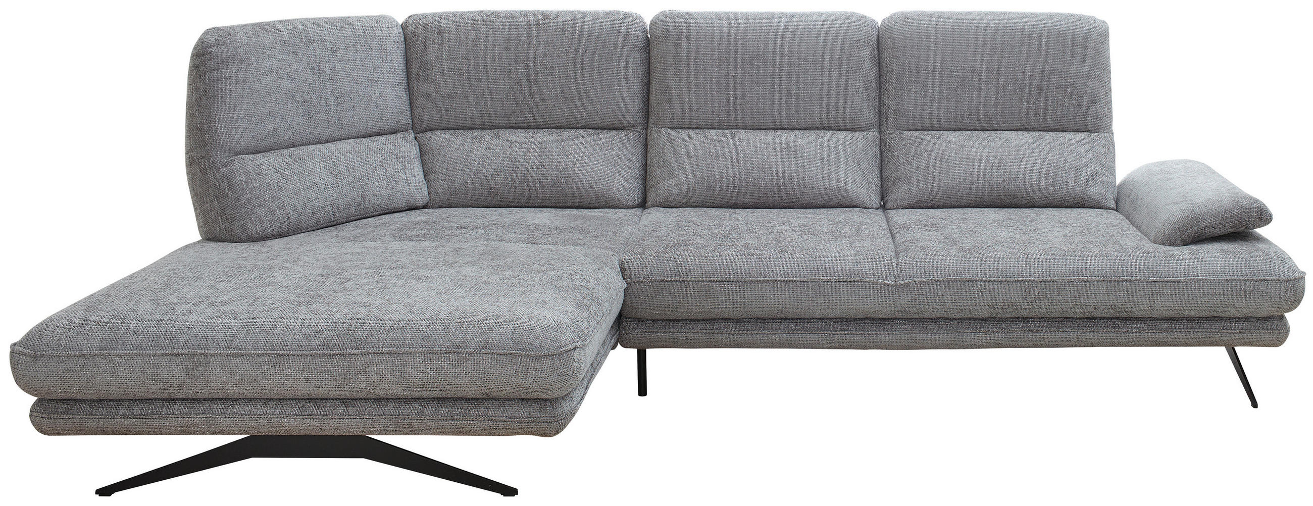 COLȚAR textil gri  - negru/gri, Design, metal/textil (182/309cm) - Stylife