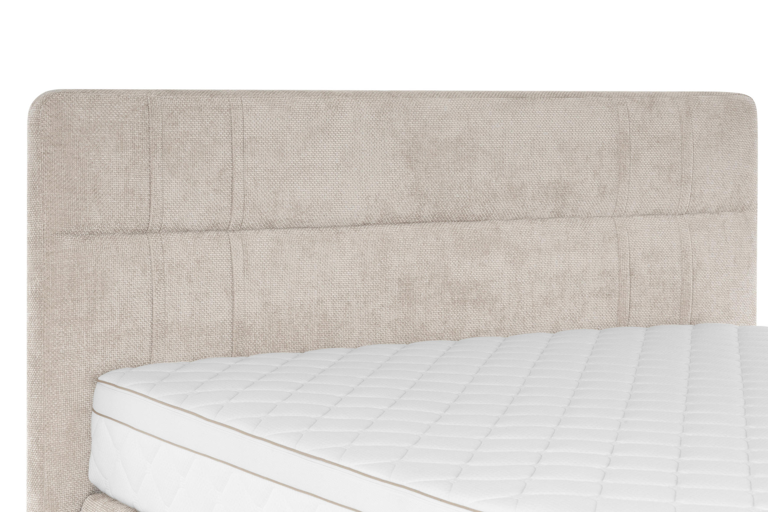 BOXSPRINGBETT 160/200 cm  in Beige  - Eichefarben/Beige, MODERN, Holz/Textil (160/200cm) - Welnova