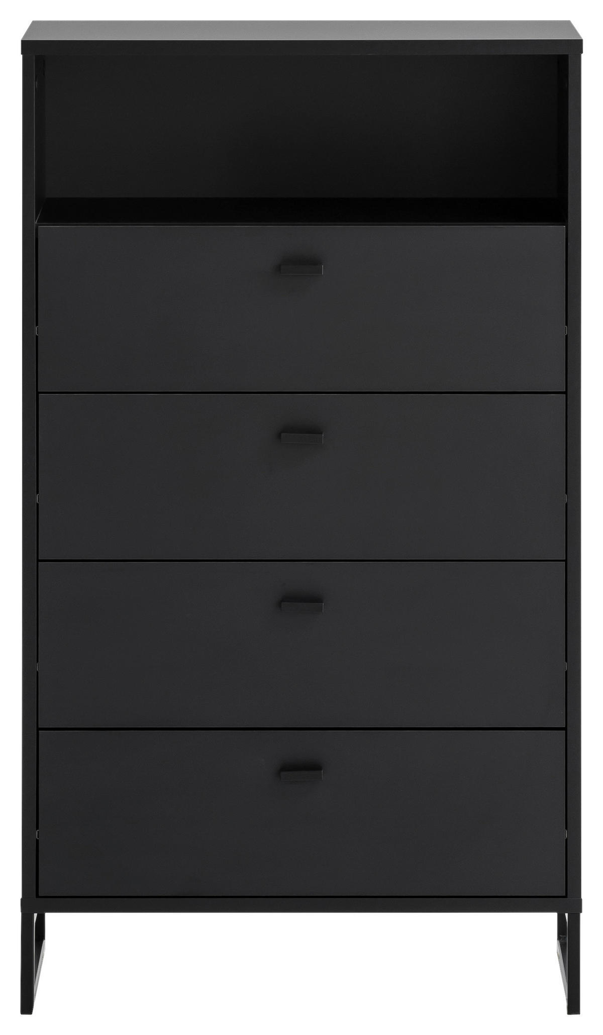HIGHBOARD  in 60,2/103,9/33,1 cm  - Schwarz/Grün, LIFESTYLE, Holzwerkstoff/Metall (60,2/103,9/33,1cm) - MID.YOU