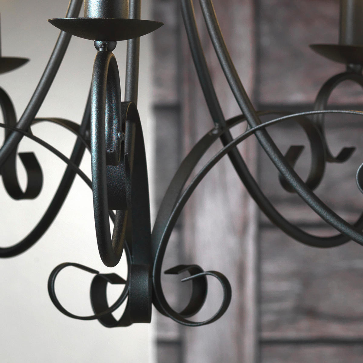 KRONLEUCHTER 60/110 cm   - Schwarz, KONVENTIONELL, Metall (60/110cm)