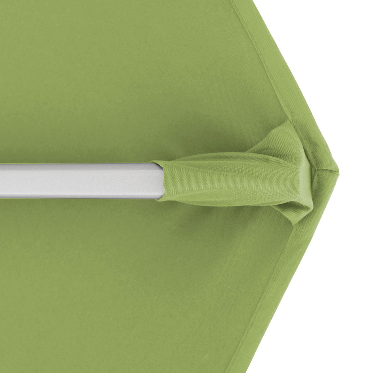 AMPELSCHIRM 370 cm Grün  - Silberfarben/Grün, Basics, Textil/Metall (370cm) - Doppler