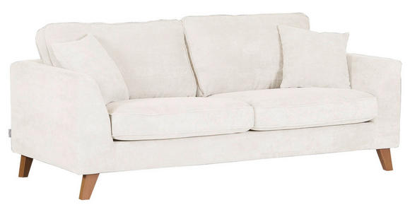 3-SITZER-SOFA Cord Naturfarben  - Buchefarben/Naturfarben, Design, Holz/Textil (200/63/90cm) - Carryhome