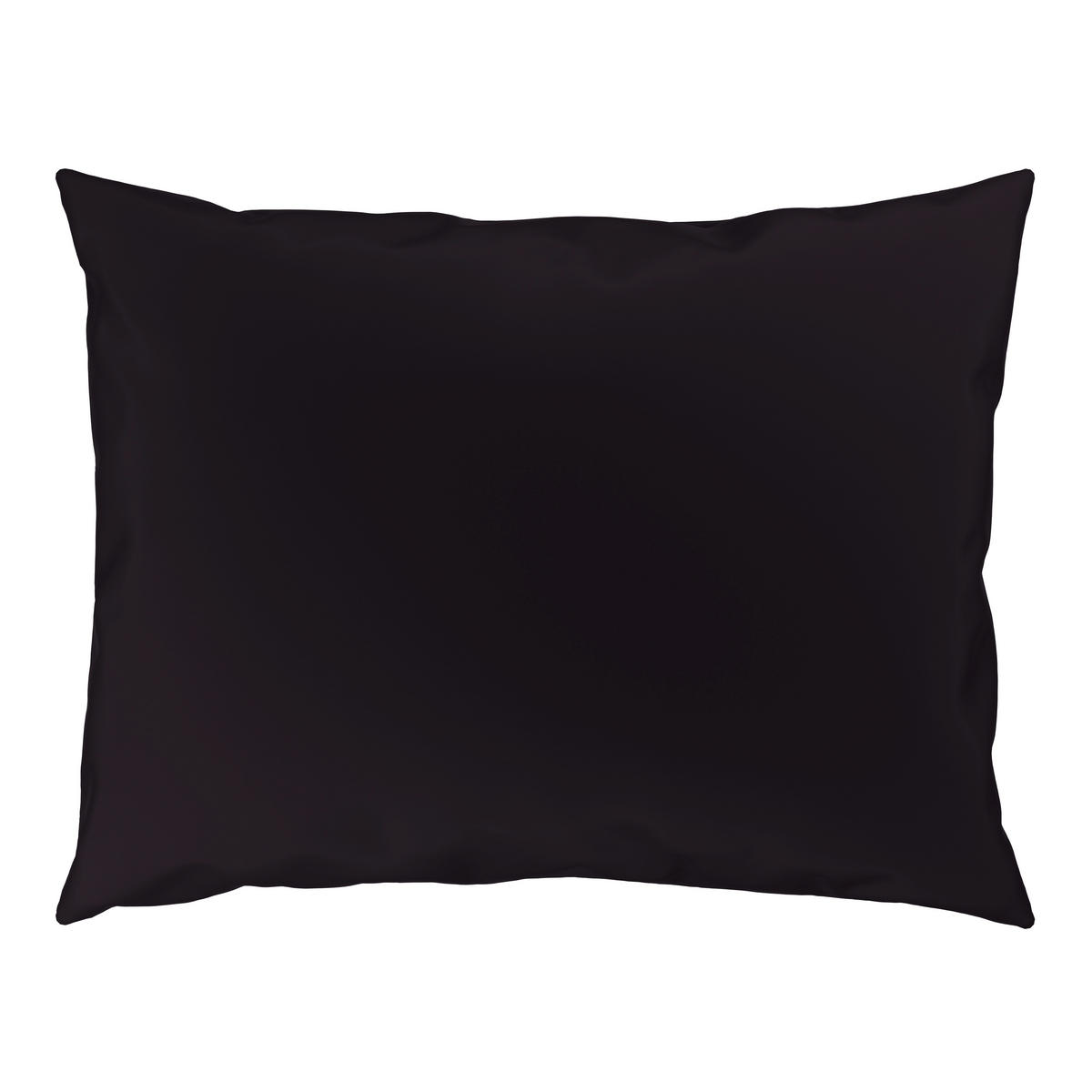 BETTWÄSCHESET TANJA Satin 160/210 cm  65 cm/100 cm  - Schwarz, Basics, Textil (160/210cm) - Novel