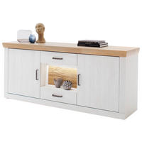 SIDEBOARD 181/78/47 cm  - grafitfärgad/svart, Design, metall/trämaterial (181/78/47cm) - MID.YOU