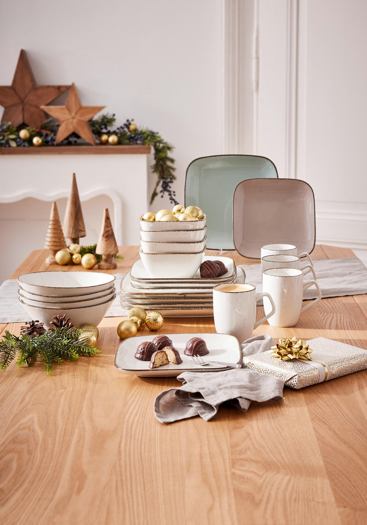 KOMBISERVICE Casa 20-teilig  - Creme, Basics, Keramik - Ritzenhoff Breker
