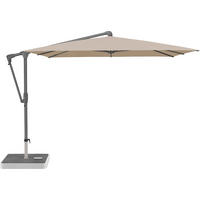 AMPELSCHIRM 270x270 cm Hellbraun  - Hellbraun/Anthrazit, Basics, Textil/Metall (270/270cm) - Glatz