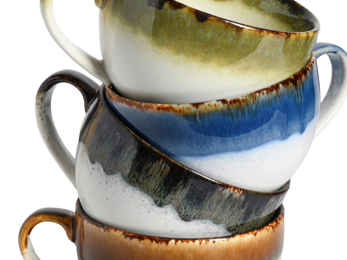 TASSENSET Cascade 8-teilig  - Multicolor, Basics, Keramik (30/30/30cm) - Creatable