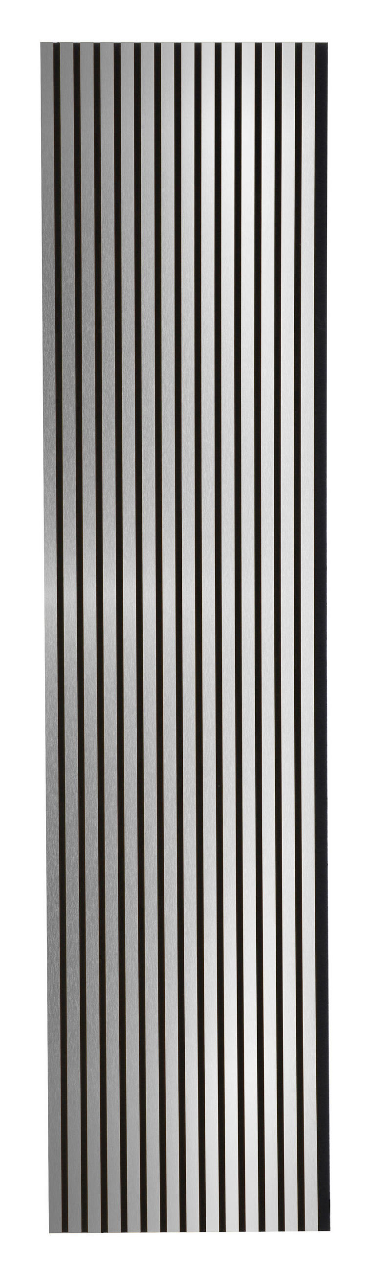 AKUSTIKPANEEL Silber gebürstet foliert 57.25/2/240 cm  - Silberfarben, KONVENTIONELL, Holzwerkstoff/Textil (57.25/2/240cm)