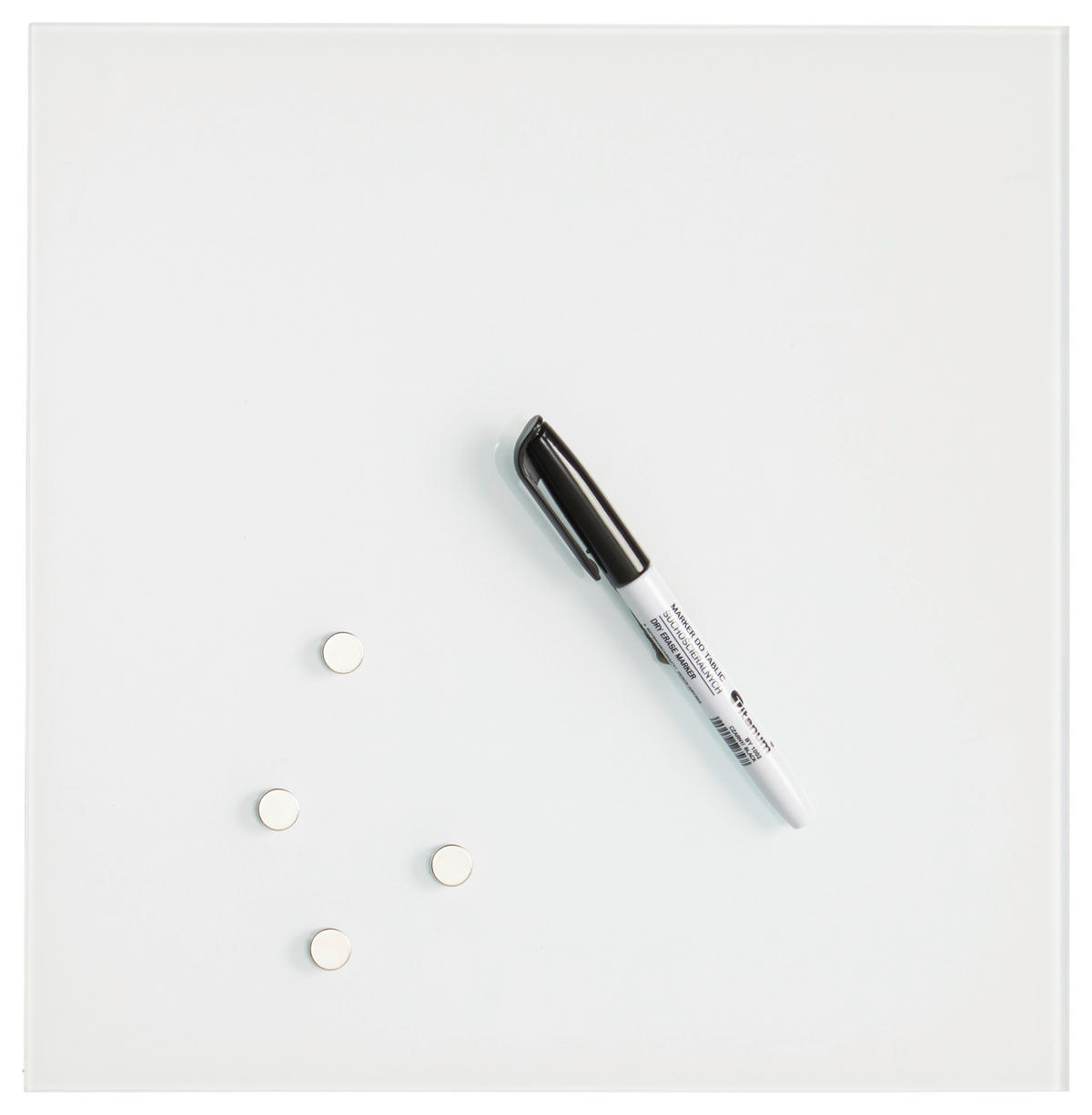 MAGNETTAFEL - Basics, Glas (30/30cm) - Euroart