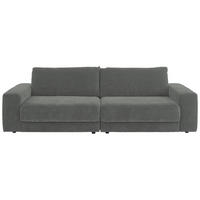 BIGSOFA in Chenille, Jacquard Grau  - Schwarz/Grau, Design, Kunststoff/Textil (270/83/125cm) - Niels Andersson